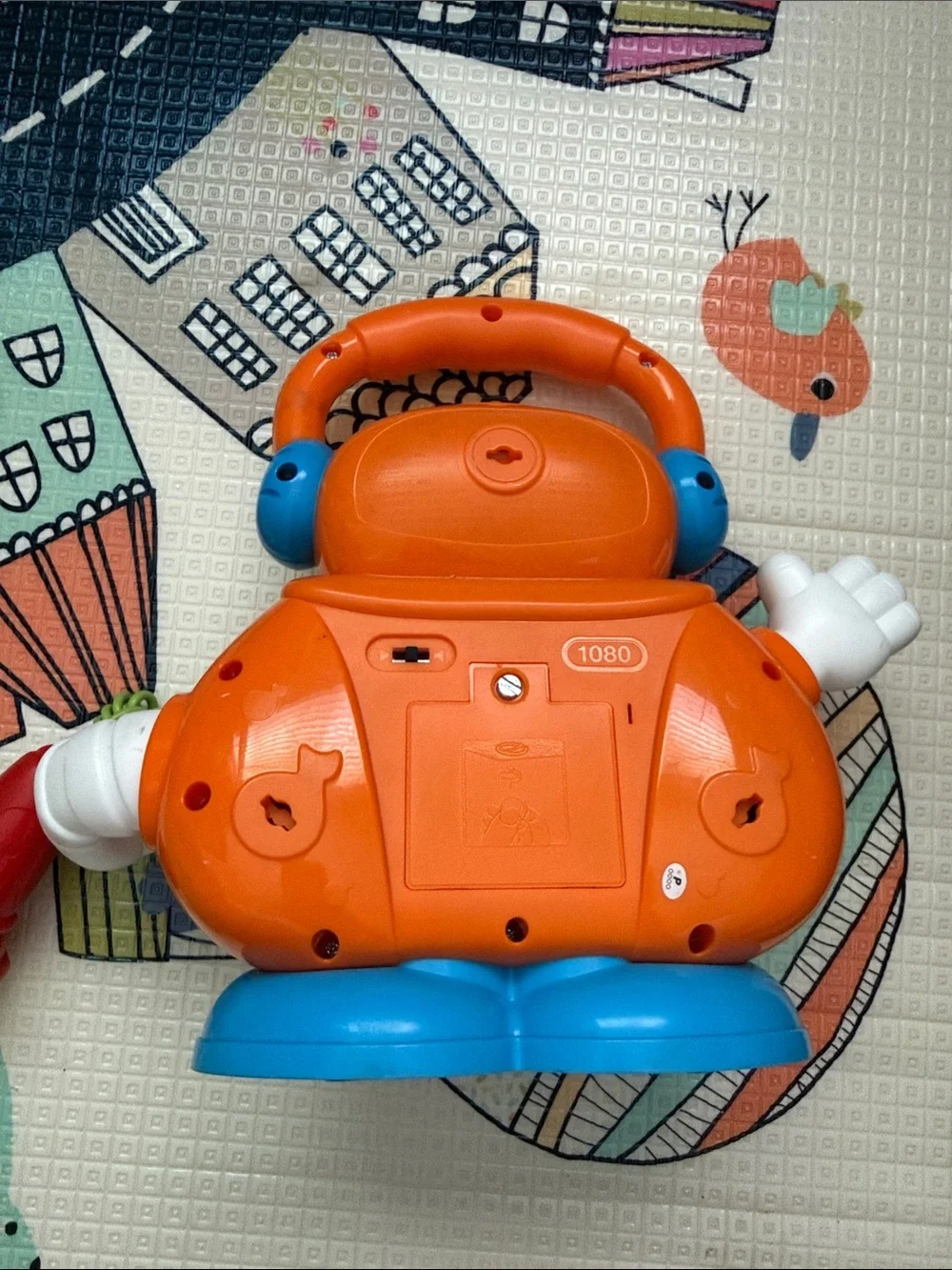 Orange and Blue Kids Karaoke Toy - Learning Tunes Vocal Mic